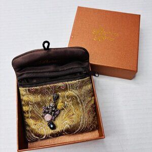 Barbara Bixby 18K Gold & Sterling Silver Skull Rose Enhancer Pendant Pearl